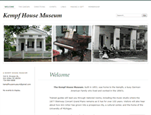 Tablet Screenshot of kempfhousemuseum.org